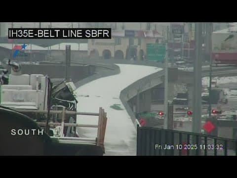 Snow sleet still causing problems on the roads Friday