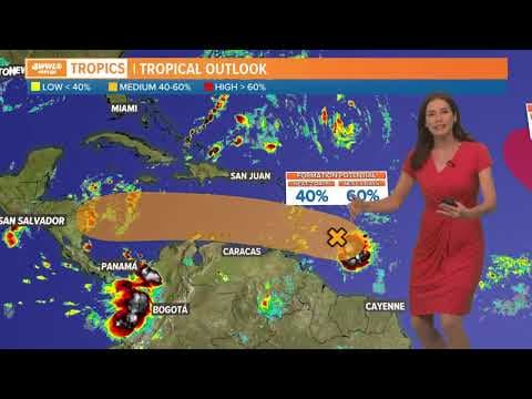 Tuesday midday tropical update: Invest 91 moving toward Caribbean