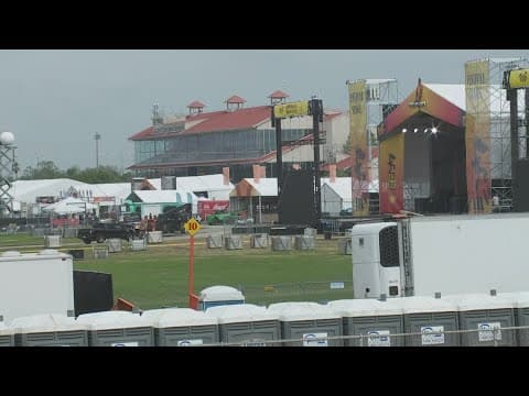 Crews finalize prep for Jazz Fest as weather adds a familiar twist
