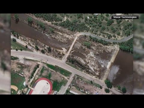 Satellite images show the devastation caused by the Guadalupe River floods
