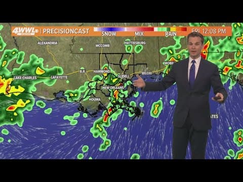 New Orleans Weather Impact: Scattered showers and storms amid tropical disturbance