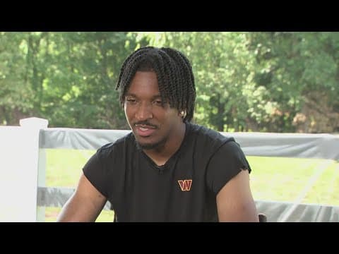 Commanders star Jayden Daniels talks training camp goals, expectations for the season