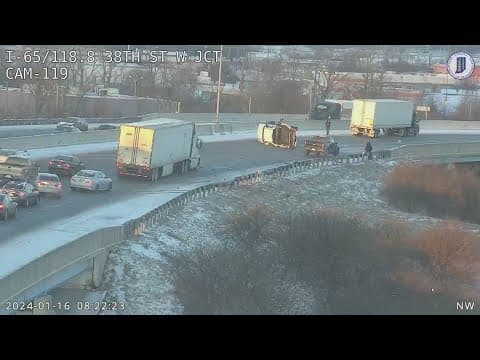 Messy morning commute leads to crashes and overturned cars across the state