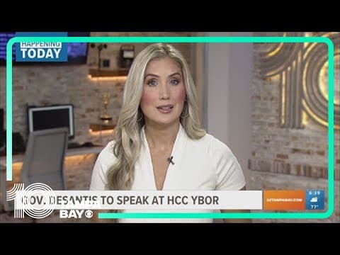 Gov. DeSantis to speak at community college in Ybor City