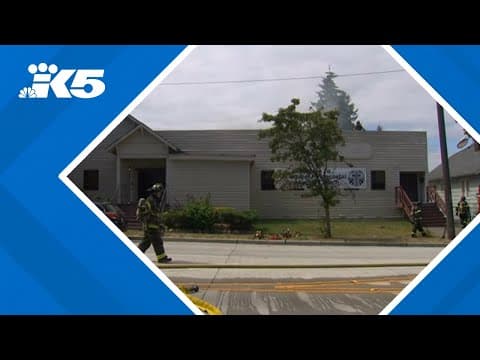 Firefighters battle blaze at West Seattle church