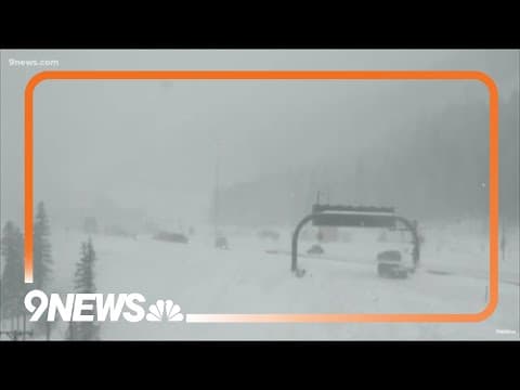 Heavy snow falls in Colorado mountains: Winter storm warning