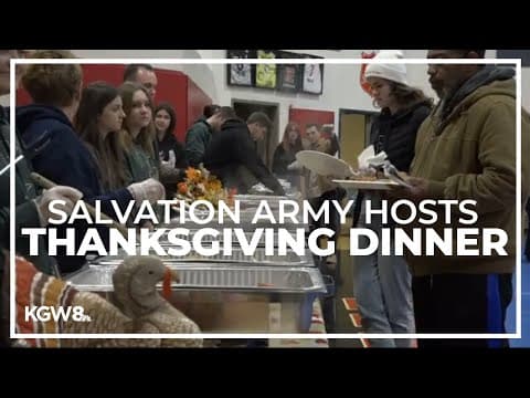 Salvation Army hosts annual Thanksgiving dinner in Northeast Portland