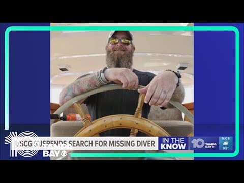 US Coast Guard suspends search for missing diver