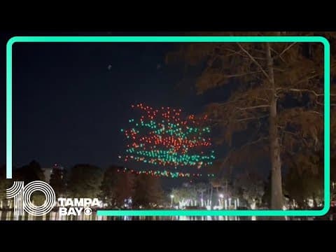 Drones fall from sky during holiday show in Orlando that left child hurt