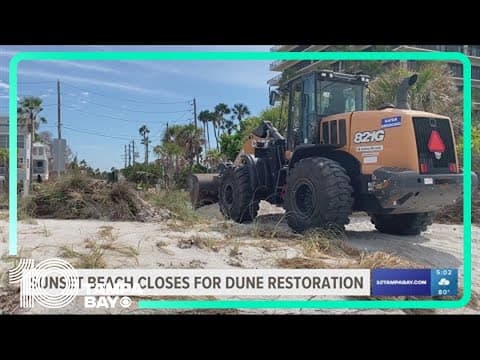 Sunset Beach closes for dune restoration