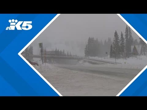 Winds picking up at Stevens Pass amid rare Blizzard Warning for Cascades