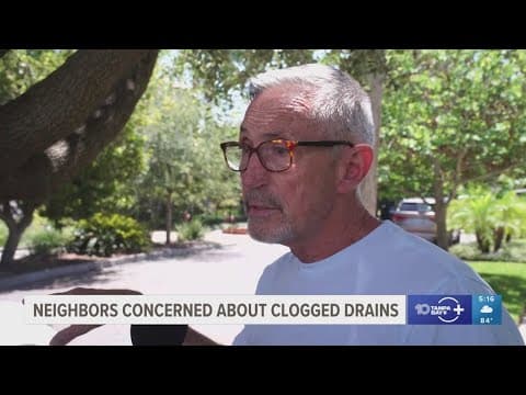 Residents in St. Pete raise concerns over clogged drains amid wet weather