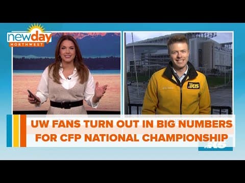 UW fans turn out in big numbers ahead of CFP National Championship - New Day NW