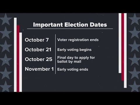 Texas voting deadlines rapidly approaching