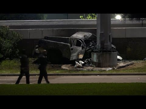 HCSO update: Man killed in fiery crash along Beltway 8 near Jersey Village area