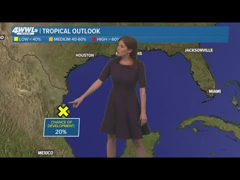 Sunday 5 PM Tropical Update: System in Gulf not expected to develop as it heads into Mexico