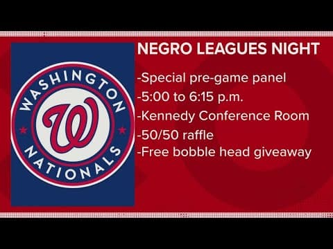Baseball meets history at Nats Park for Negro Leagues Night