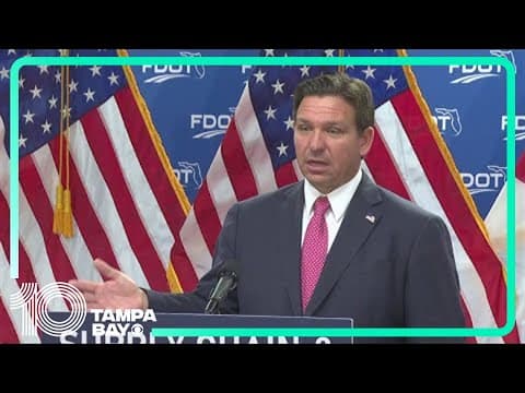 DeSantis: $6.2M 'supply chain' grant awarded to Port Tampa Bay