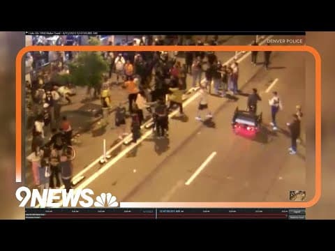 Security, cell phone video show officer body slam man during 2023 Nuggets championship celebrations