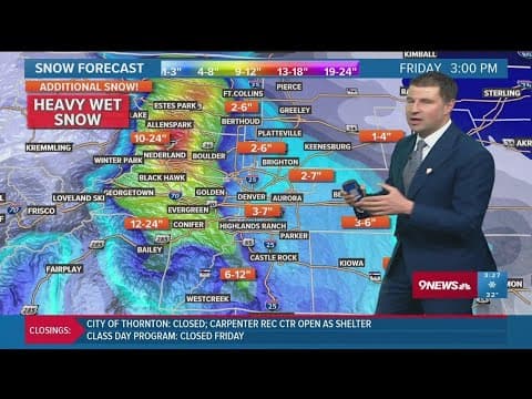 Latest forecast | Heavy snow falling across Colorado