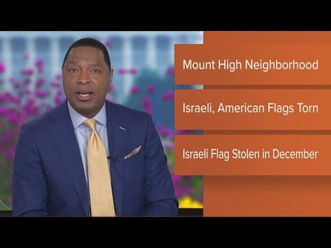 Israeli flag damaged at Woodbridge house