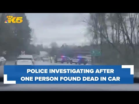 Police investigating after one person found dead in crashed car in Tukwila