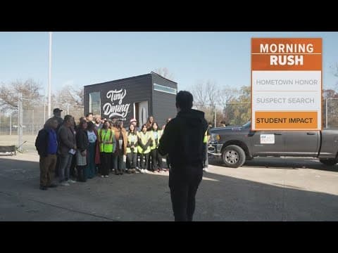 Dallas ISD partners with Dallas Tiny House to build a home for a Dallas veteran