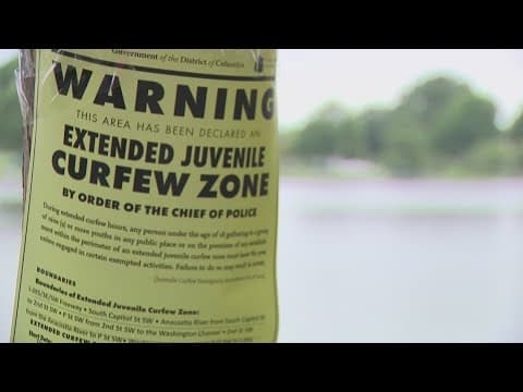 New juvenile curfew zones established in southwest, northeast DC