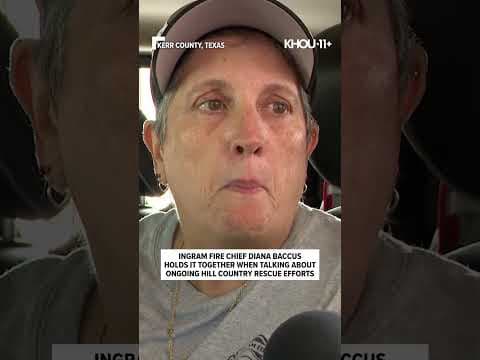 Texas Hill Country fire chief tears up when taking about flooding, vows to continue doing her job