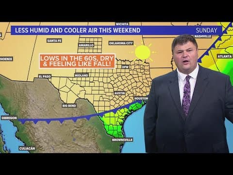 DFW Weather: Rain clears out of North Texas, cooler air coming to the region