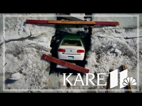 Good Samaritans step in to free frozen Buick from White Bear Lake