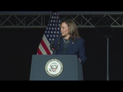 Vice President Kamala Harris responds to former President Donald Trump's comments at NABJ