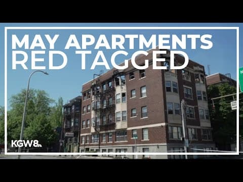 Firefighters work overnight on gutted SW Portland apartment building