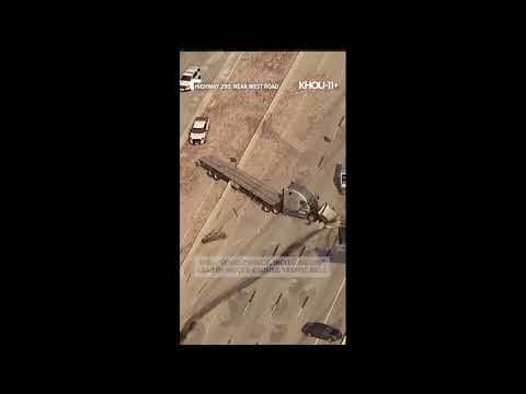 Multi-vehicle crash, including a lost load of bricks, leads to chaotic mess on Highway 290