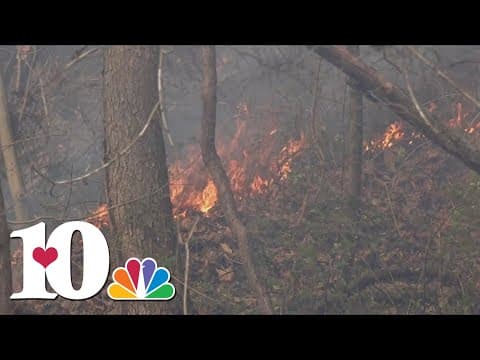 Firefighters in Harlan County, KY battle two new wildfires while containing two others