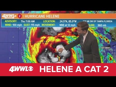 Thursday 7 AM Tropical Update: Helene now a Cat 2