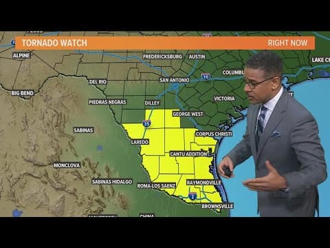 Heavy rain falls as Tropical Storm Alberto makes landfall