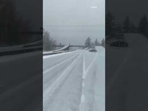 Ice storm forces closure of I-84 through Columbia Gorge