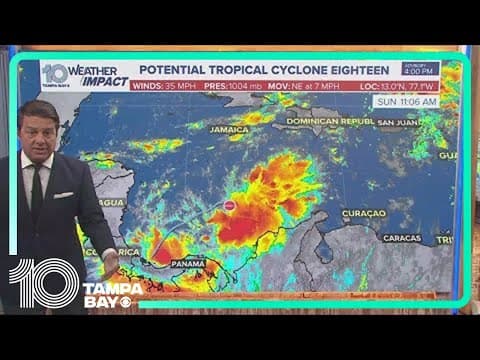 Tracking the Tropics: Potential Tropical Cyclone Eighteen forms in the Caribbean