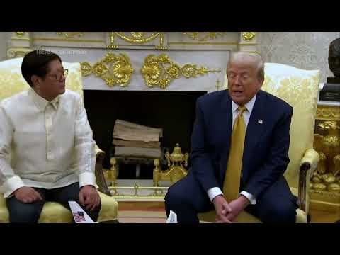 Trump welcomes Philippine leader Marcos to the White House, expresses optimism about a trade deal