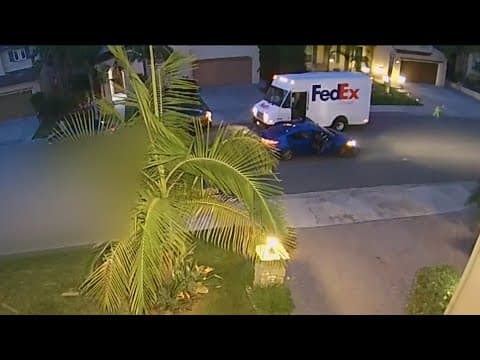 FedEx truck robbery caught on camera in Chula Vista