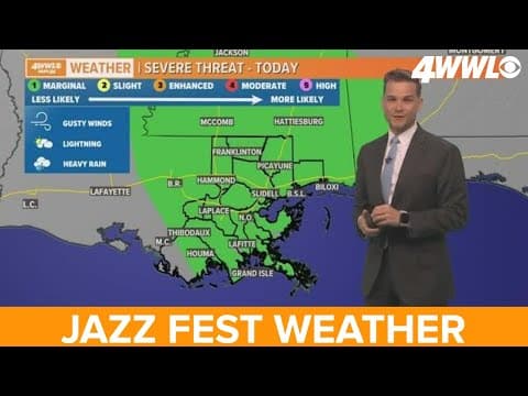 New Orleans Weather: Scattered storms for big Jazz Fest weekend