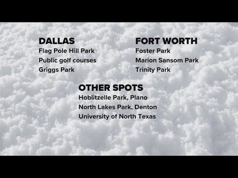 Here are the best places to go sledding in North Texas