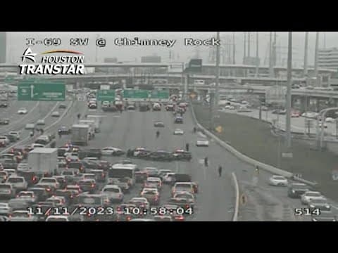 LIVE: HPD Chief Troy Finner gives update after officer, suspect shot after brief chase along I-69