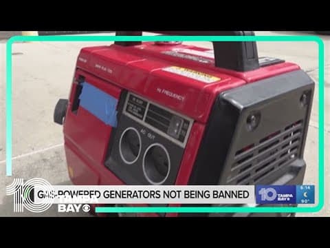 VERIFY: Is there a ban coming for gas-powered generators?