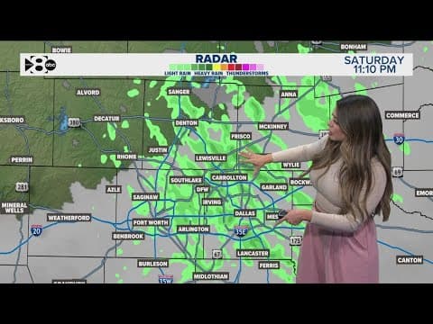 DFW Weather: Rain continues through Sunday morning