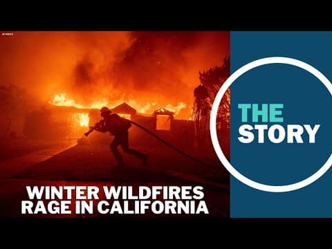 Firefighters scramble to respond as wildfires burn through neighborhoods around Los Angeles