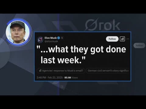 Elon Musk emails federal workers asking they list what they got done last week