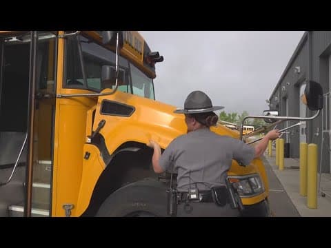 OSHP inspects school buses for issues ahead of first day of classes