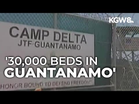Trump announces plan to use Guantánamo Bay for migrant housing